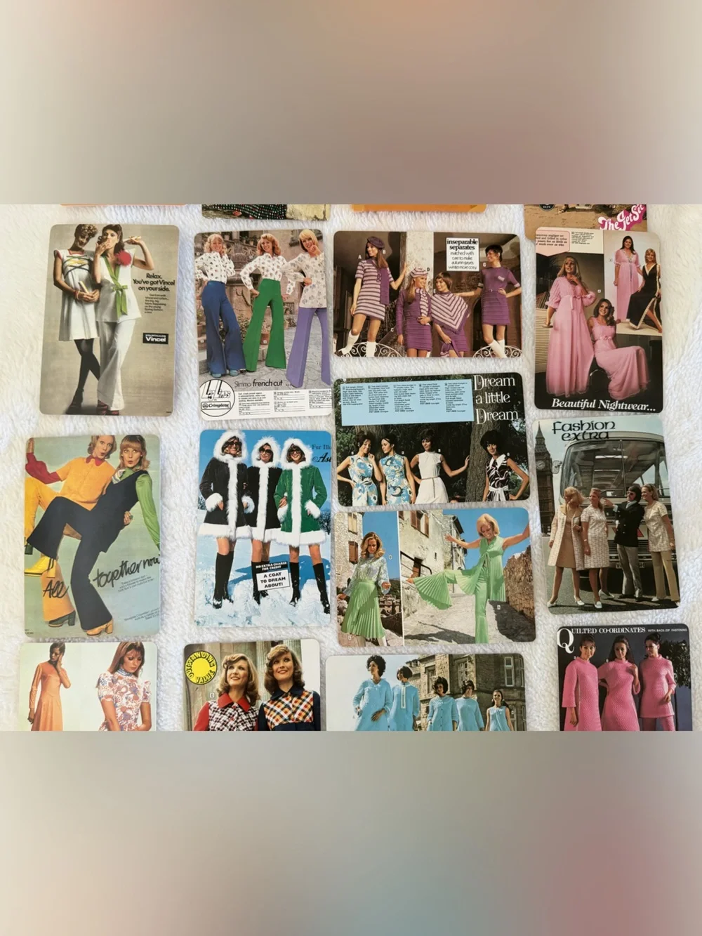 Vintage 2001 Catalog Woman Mail-Order Fashion Foxes Postcard Lot - 21/30 Cards